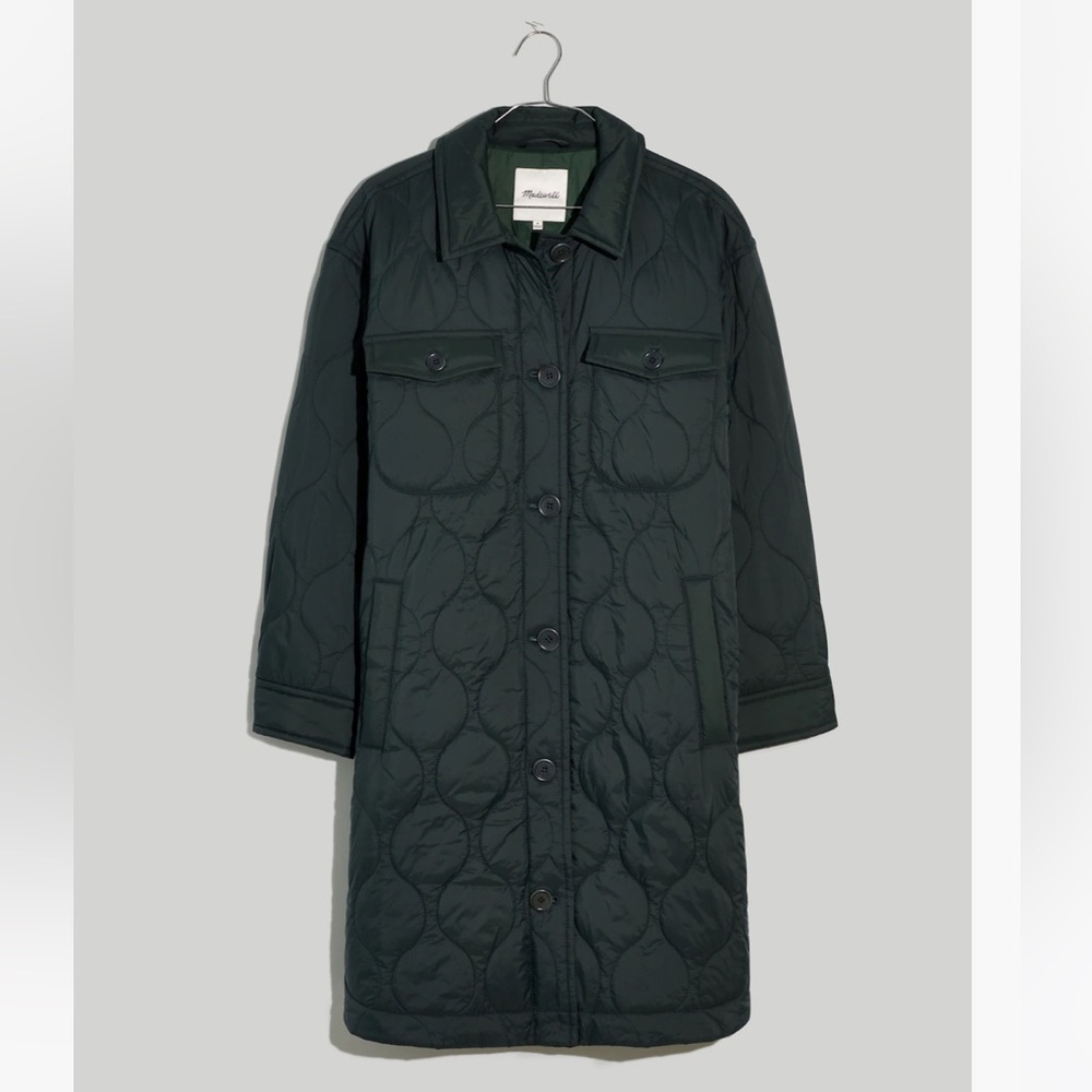 Madewell | Dark Palm Airpuff Shirt-Jacket | M